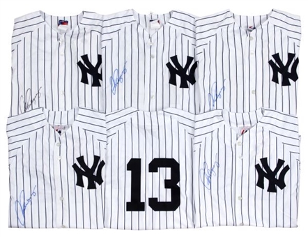 Lot of (20) Alex Rodriguez Signed New York Yankees 2008 Final Season Jerseys (MLB Authenticated)